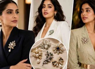 Sonam Kapoor to Janhvi Kapoor: Why Brooches Are the Hottest Fashion Accessory of 2026 Brooch Fashion Trend 2026