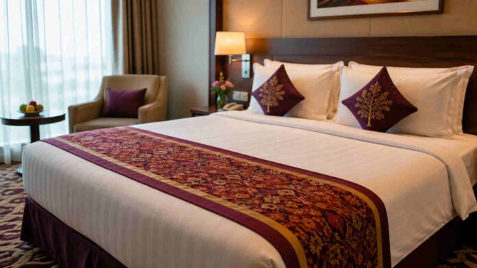 Why Hotels Place a Colourful Cloth at the Foot of the Bed