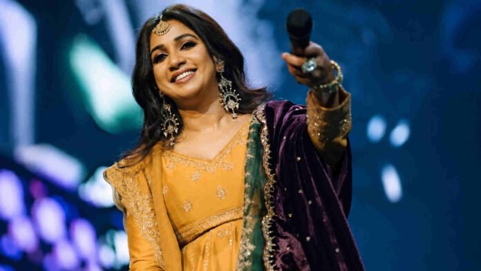 Shreya Ghoshal mustard ethnic look