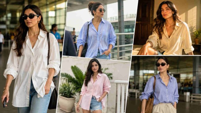 Oversized shirt trend