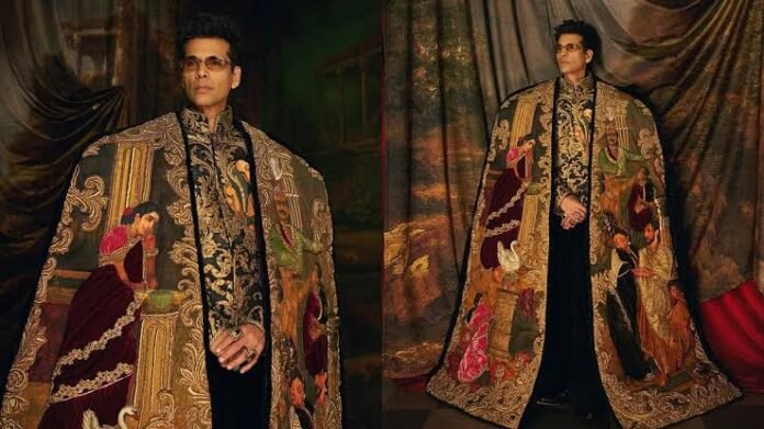 Karan Johar Manish Malhotra cape