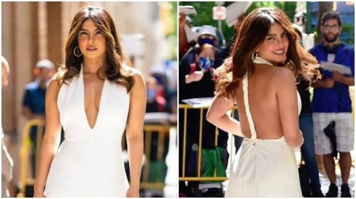 Priyanka Chopra halterneck